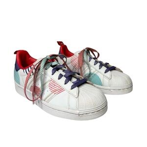 Adidas Superstar J Chinese New Year - Year Of The Ox Polka Sneakers Size 3.5